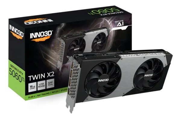 D_Q_NP_2X_860855-MLA99977553627_112025-F Placa de Vídeo Inno3D GeForce RTX 5060 Ti 16GB GDDR7 4K Ray Tracing
