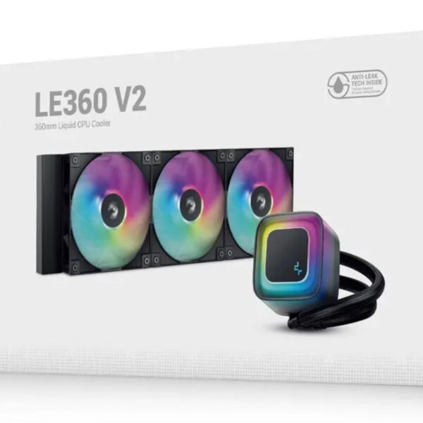 D_Q_NP_2X_962661-MLA88260755503_072025-F Watercooler Deepcool Le360 V2 Argb Preto 360mm Preto